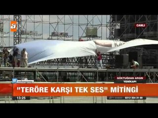 "Teröre Karşı Tek Ses" mitingi - atv Gün Ortası Bülteni
