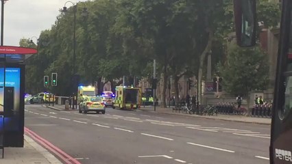 Incident in Exhibition Road near Natural History Museum