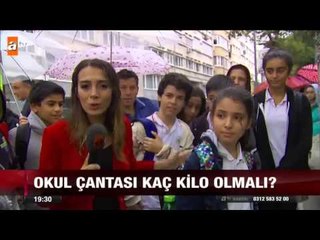 Okul çantası kaç kilo olmalı? - atv Ana Haber