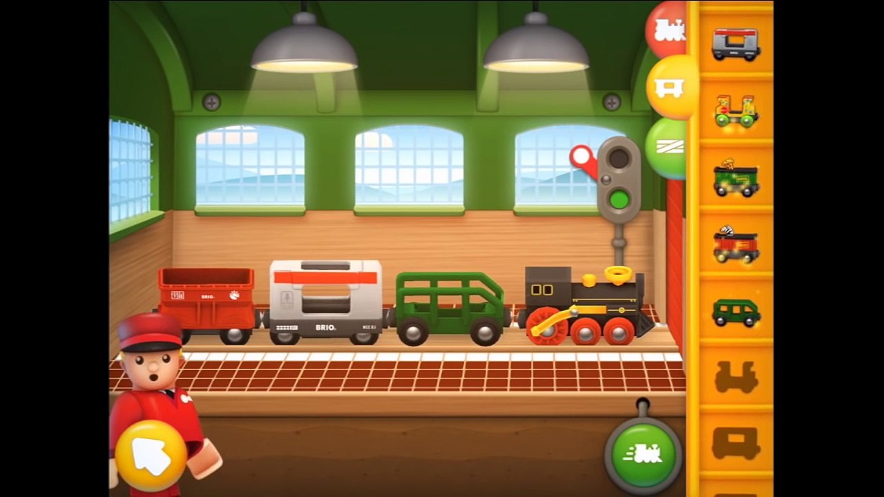 Brio World - Railway Part 4 - iPad app demo for kids - Ellie