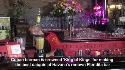 Cuban barman elected 'King of Kings' at emblematic Floridita bar