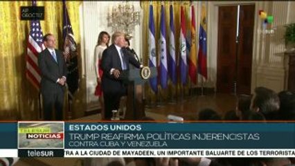 Trump advierte que no levantará sanciones contra Venezuela y Cuba