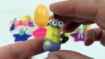Play Doh Surprise Eggs Surprise Toys Learn Colors Ice Cream Minions Peppa Pig Lala Do Play Doh