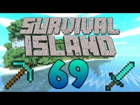 Fighting The Ender Dragon! - (Minecraft Survival Island) - Episode 69