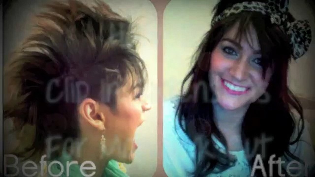 How To: Clip In Hair Extensions With A Mohawk Haircut & Review of Irresistible Me