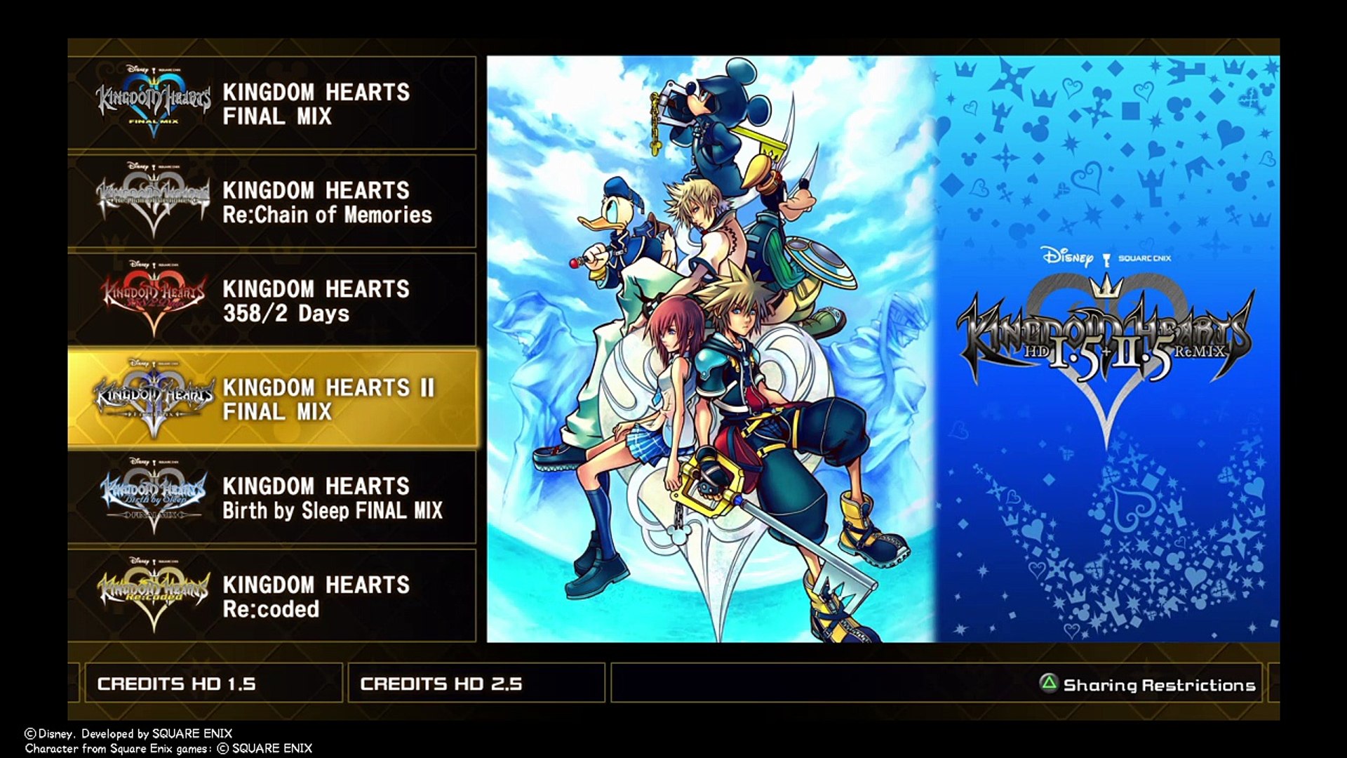 Kingdom Hearts HD 1.5+2.5 Remix for PlayStation 4 - Bitcoin & Lightning  accepted