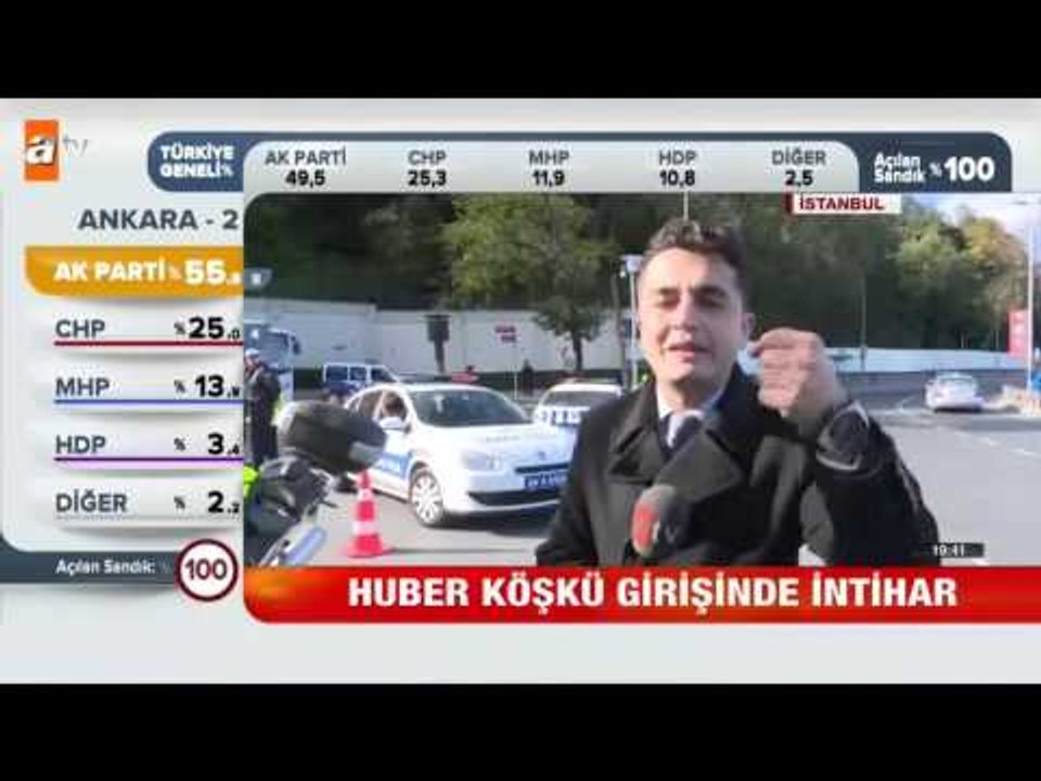 Huber Köşkü girişinde intihar - atv Ana Haber
