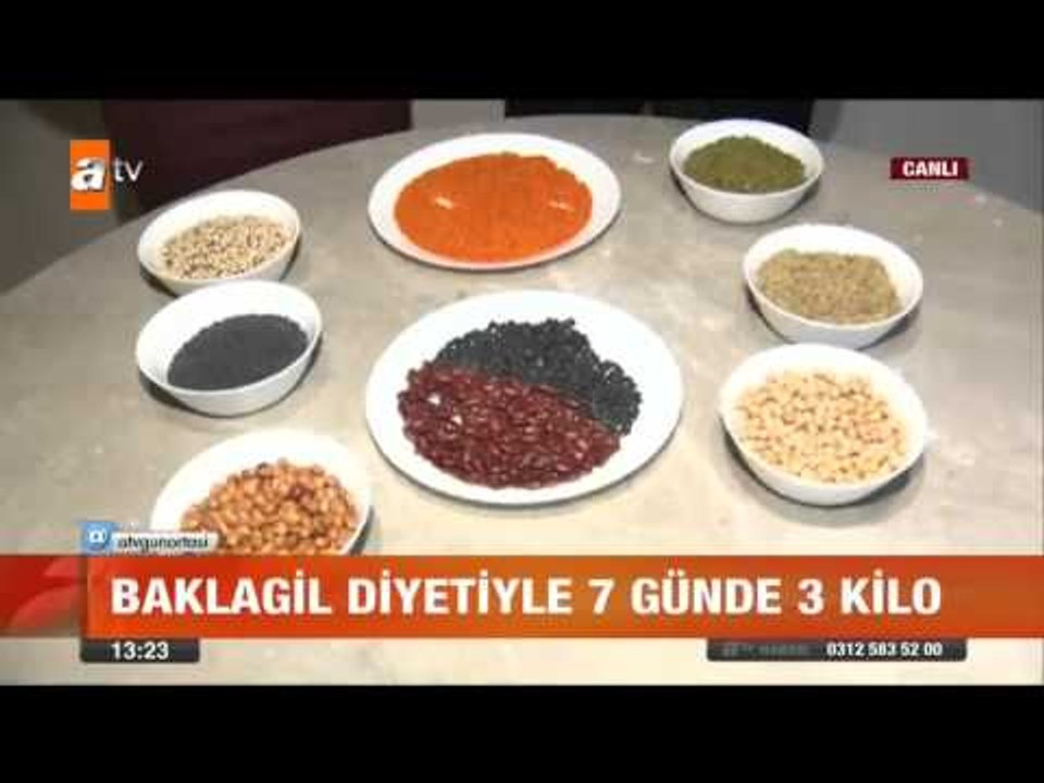 Baklagil diyetiyle 7 günde 3 kilo - atv Gün Ortası Bülteni