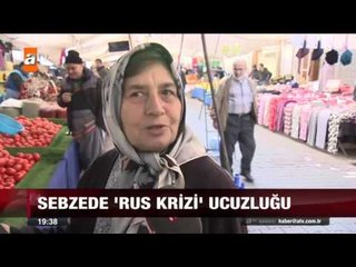 Sebzede 'Rus krizi' ucuzluğu - 03.12.2015 - atv Ana Haber