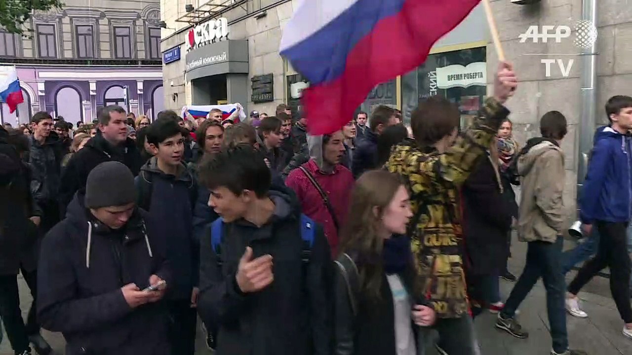 Russie: l'opposition dans la rue pour l'anniversaire de Poutine