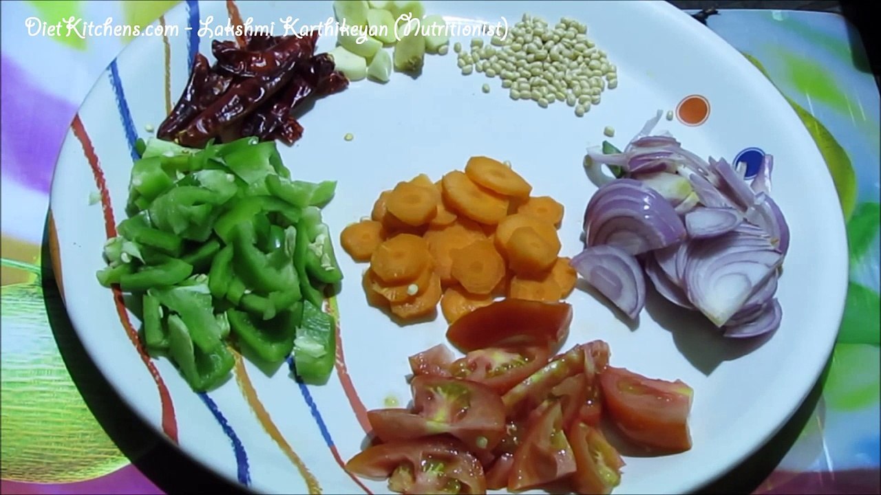 Capsicum carrot chutney