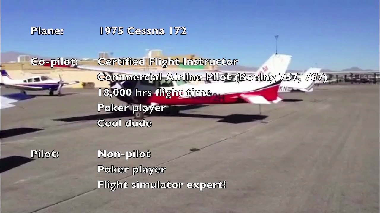 Cessna 172 pilot with no training, no hours, only flight simulator experience. Takeoff and landing