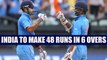 India vs Australia 1st T20I : Host need 48 runs to win in 6 overs | Onenidia News