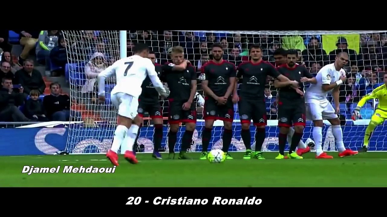 Top 20 Best Free Kick Goals In Football 2015-16 HD