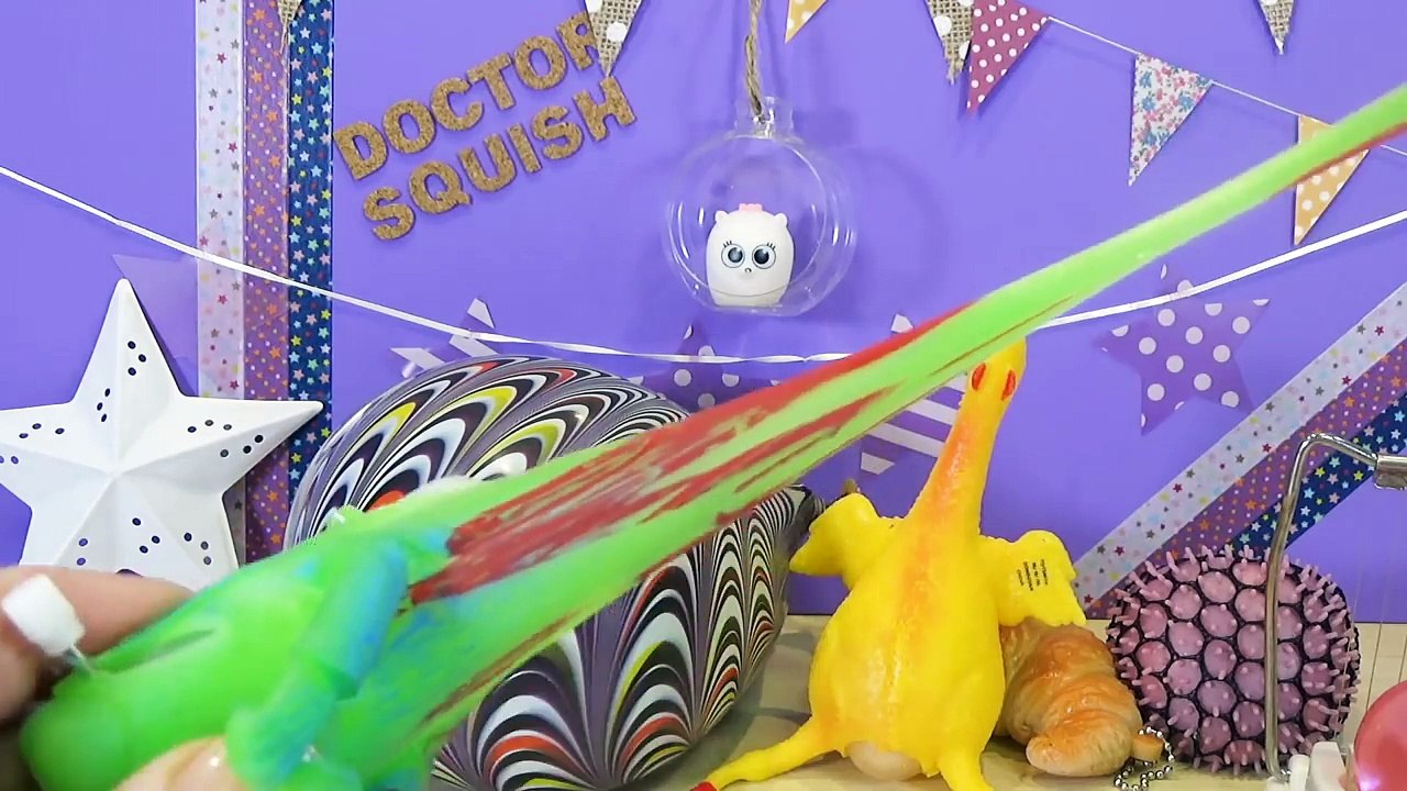 Cutting Open Squishy ZOMBIE Toys! GIANT Orbeez in Egg Slicer Homemade Stress Ball Doctor Squish