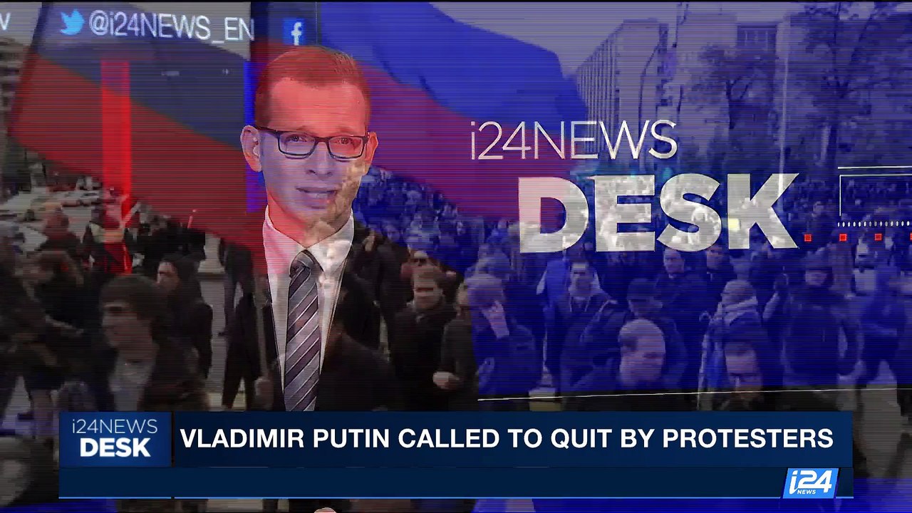 i24NEWS DESK | Vladimir Putin called to quit by protesters | Saturday, October 7th 2017