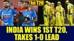India wins 1st T20I against Australia by 9 wickets, takes 1-0 lead | Onendia News