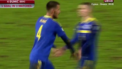 Dario Dumic Goal HD - Bosnia & Herzegovina 3 - 3 Belgium - 07.10.2017 (Full Replay)