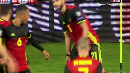 Yannick Carrasco Goal HD - Bosnia & Herzegovina 3 - 4 Belgium - 07.10.2017 (Full Replay)