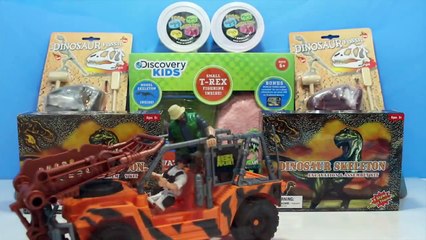 Dinosaur Toys Dig Excavation SKELETONS FOSSILS Dinosaur Toy Dig by Toypals.tv