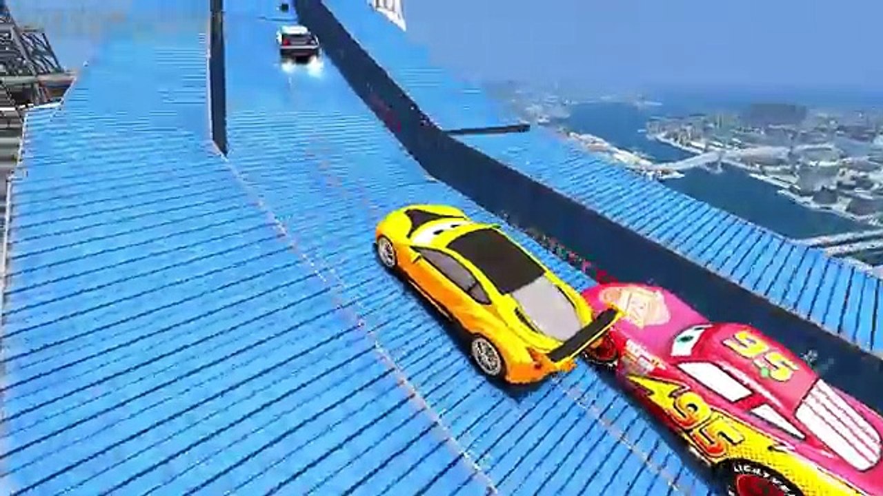 Disney cars Dinoco McQueen Lightning McQueen and Stark Spiderman & Green Yellow Spiderman