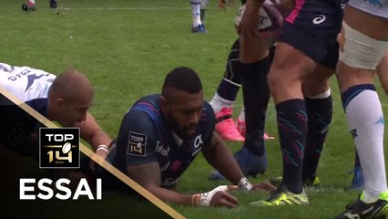 TOP 14 - Essai Nayacalevu VUIDRAVUWALU 1 (SFP) - Paris - Montpellier - J7 - Saison 2017/2018