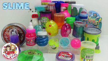 New Glitter Putty Compilation 25 different Slime Stacks | Learn Colors Goo Fart Putty Mars Mud Gak