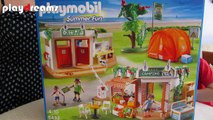 Camping de vacaciones de juguetes Playmobil para niños y niñas