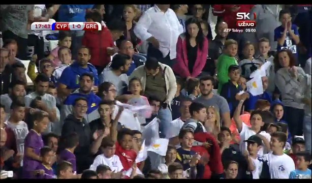 Pieros Sotiriou Goal HD - Cyprus 1-0 Greece - 07.10.2017