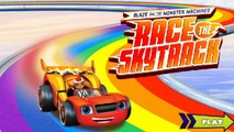 Blaze and the Monster Machines Two Races Skytrack Race And Race To The Rescue Cartoon Game