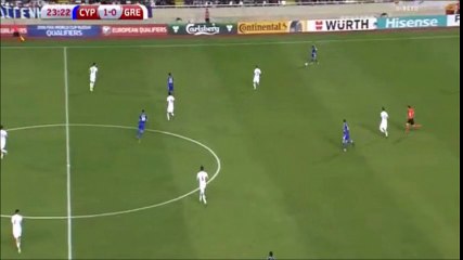 Konstantinos Mitroglou Goal vs Cyprus (1-1)