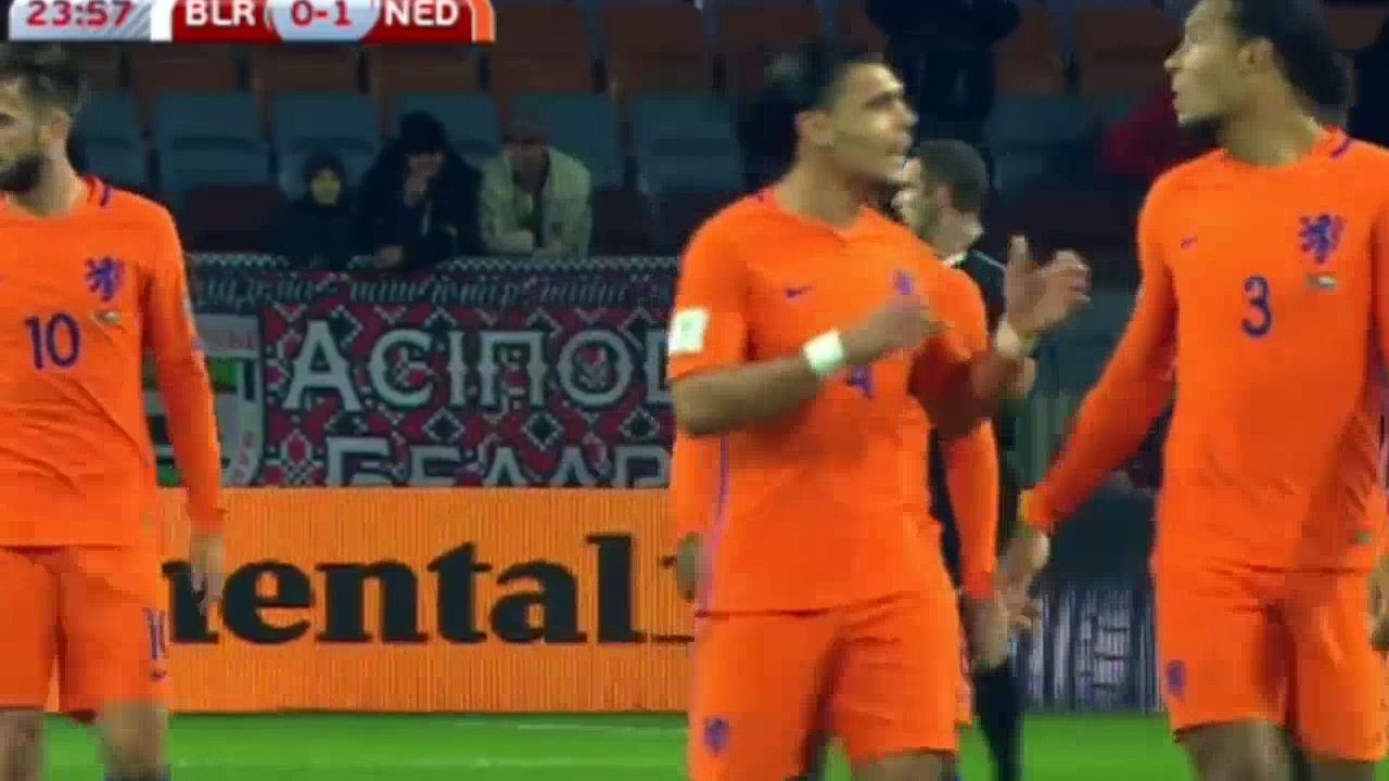 Davy Propper Goal HD - Belarus 0-1 Netherlands - 07.10.2017 (Full Replay)