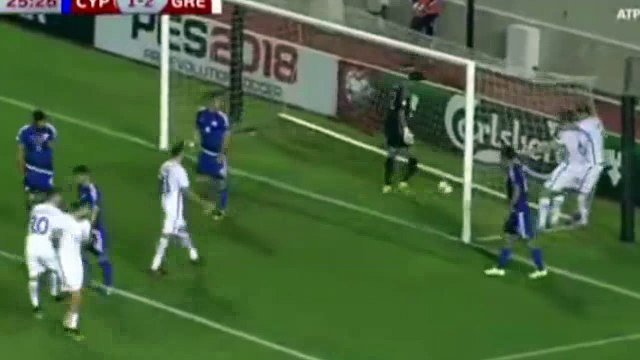 Alexandros Tziolis Goal HD - Cyprus 1 - 2 Greece - 07.10.2017 (Full Replay)