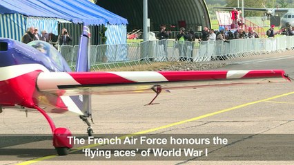 French Air Force pays tribute to WWI flying aces