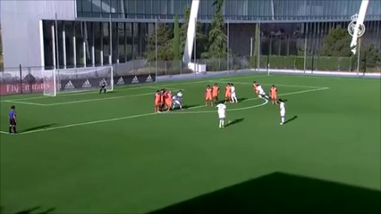 Theo Zidane With Fantastic Free Kick Goal For Real Madrid Cadete A