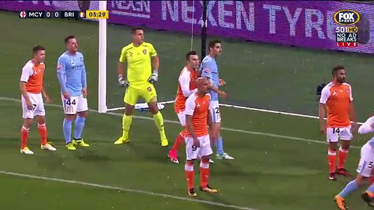Melbourne City 2:0 Brisbane Roar (Australian A-League. 6 October 2017)