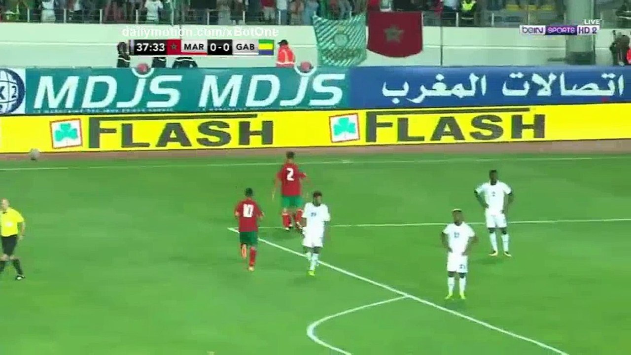 Khalid Boutaib Goal HD - Morocco 1 - 0 Gabon - 07.10.2017 (Full Replay)