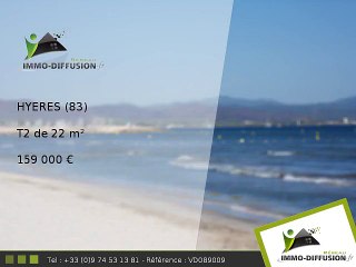 T2 A vendre Hyeres 22m2 - 159 000 Euros