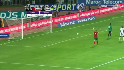 Khalid Boutaib Hat-trick Goal HD - Morocco 3 - 0 Gabon - 07.10.2017 (Full Replay)