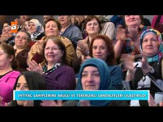 İhtiyaç sahiplerine akülü ve tekerlekli sandalyeleri ulaştırıldı - atv