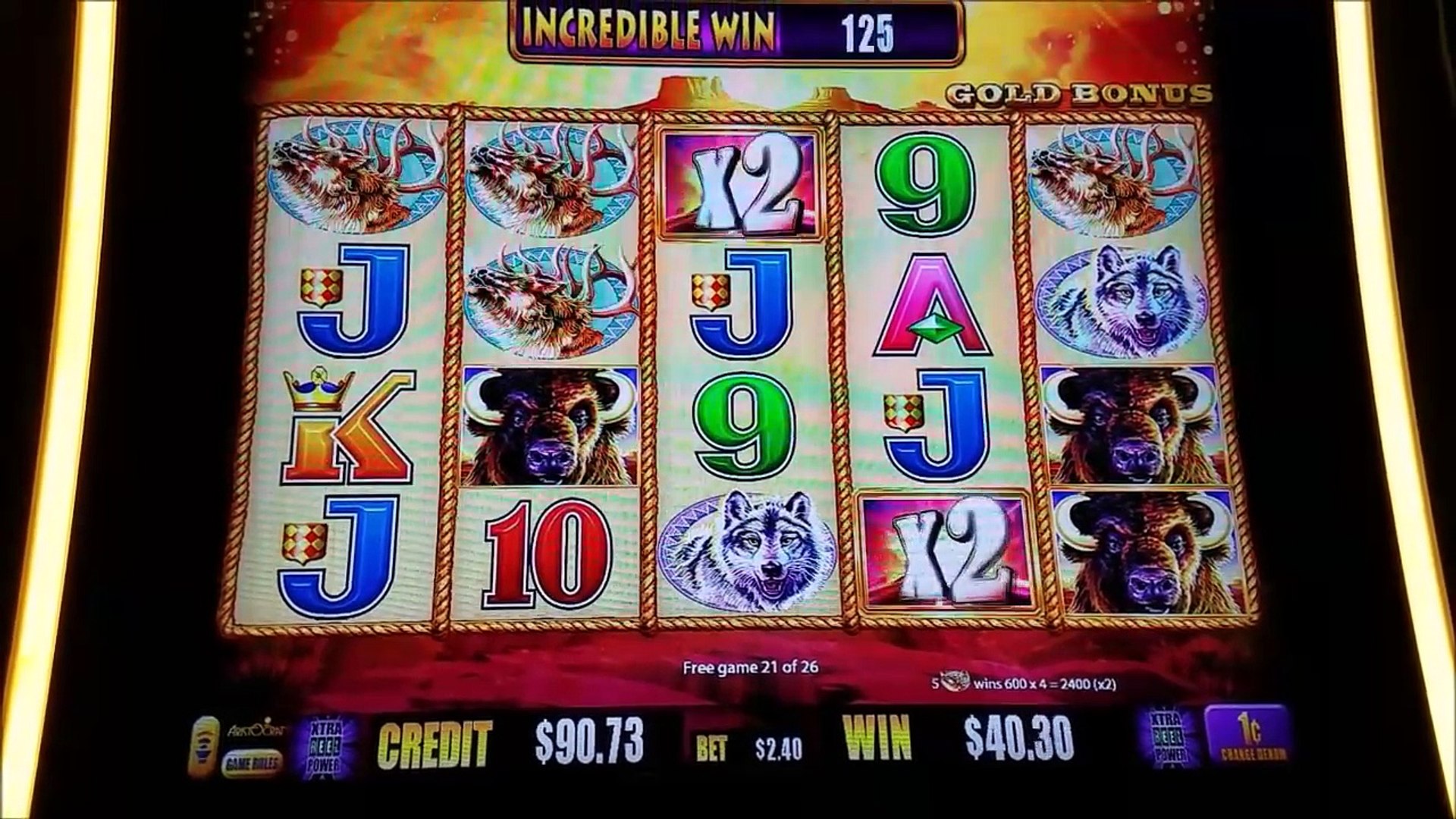 Buffalo Slot Wins