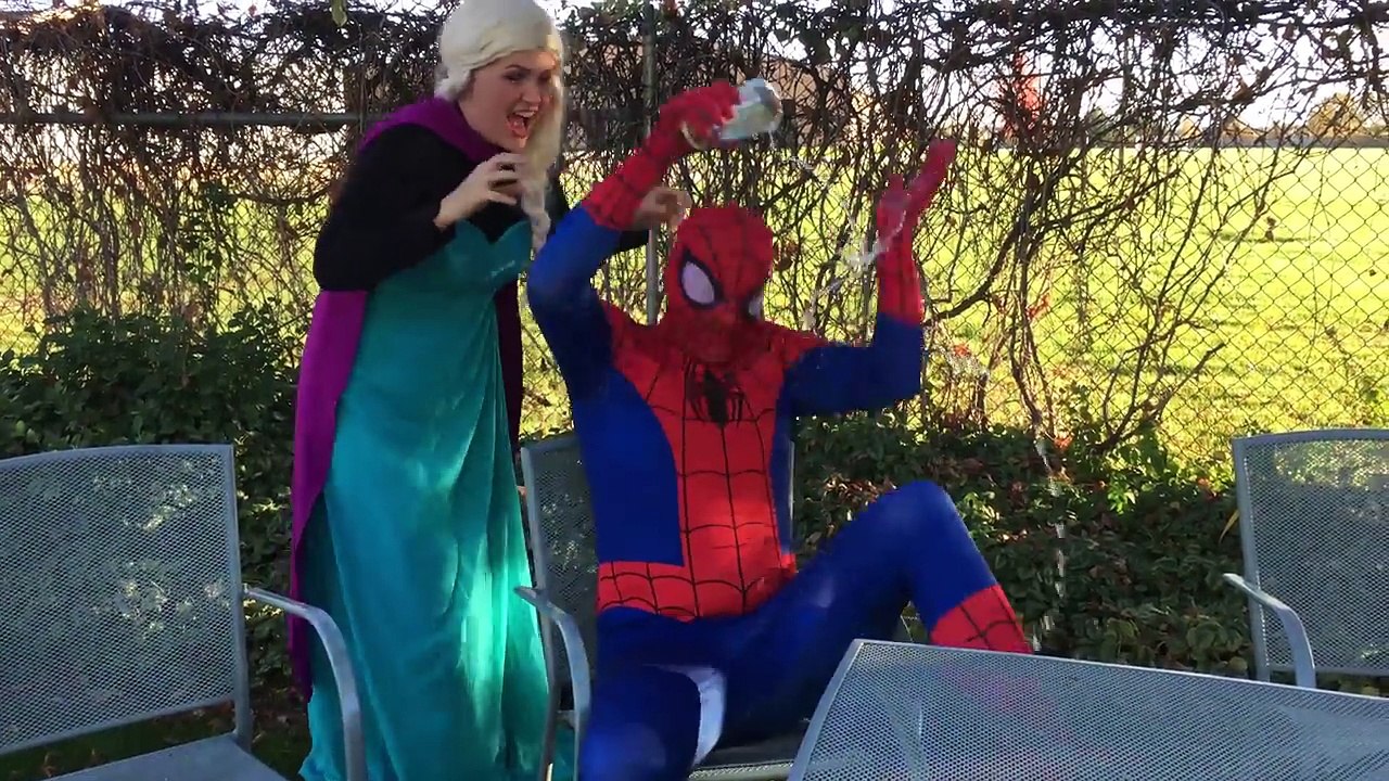 Spiderman RIPPED SUIT!! Elsa Spiderman vs Joker Elsa Spiderman Superhero Kid Movie In Real Life
