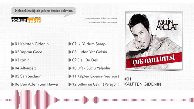 Metin Arolat - Kalpten Gidenin (Official Audio)