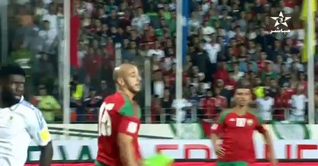 Buts Maroc 3-0 Gabon triplé Khalid Boutaib