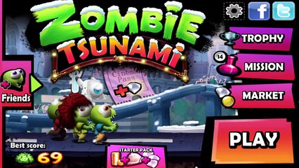 Tsunami Zombies Christmas 2016 Winter Snow Zombie Run - Hunt Down Human