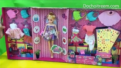 Búp bê Lelia thay quần áo và giày dép, túi xách rất đẹp (Chim Xinh)