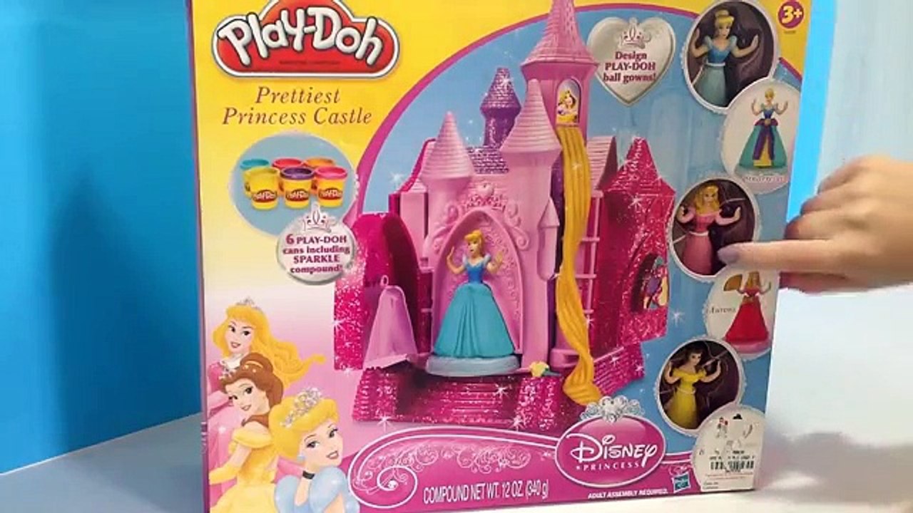 Massinha Play-Doh Português Princesas Disney Castelo das Princesas Disney Rapunzel Cinderela