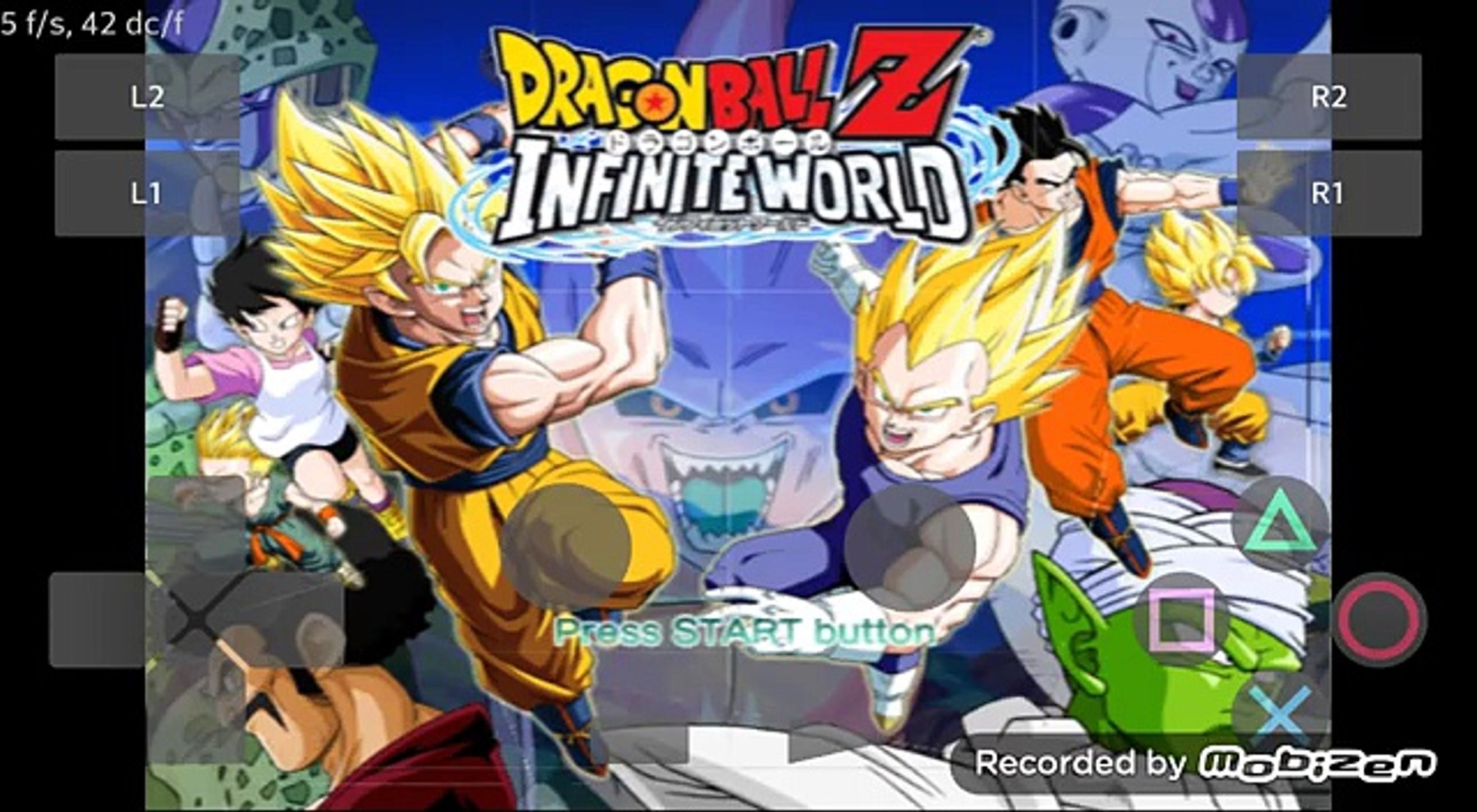 PlayStation2 PS2 Android Emulator Play! v0.30 DragonBall Z - Infinite World  Game Play─影片Dailymotion
