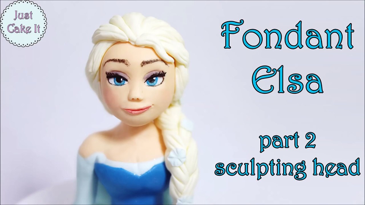 How to make fondant Elsa cake topper part 2 - head / Jak zrobić figurkę Elsy część 2 - głowa