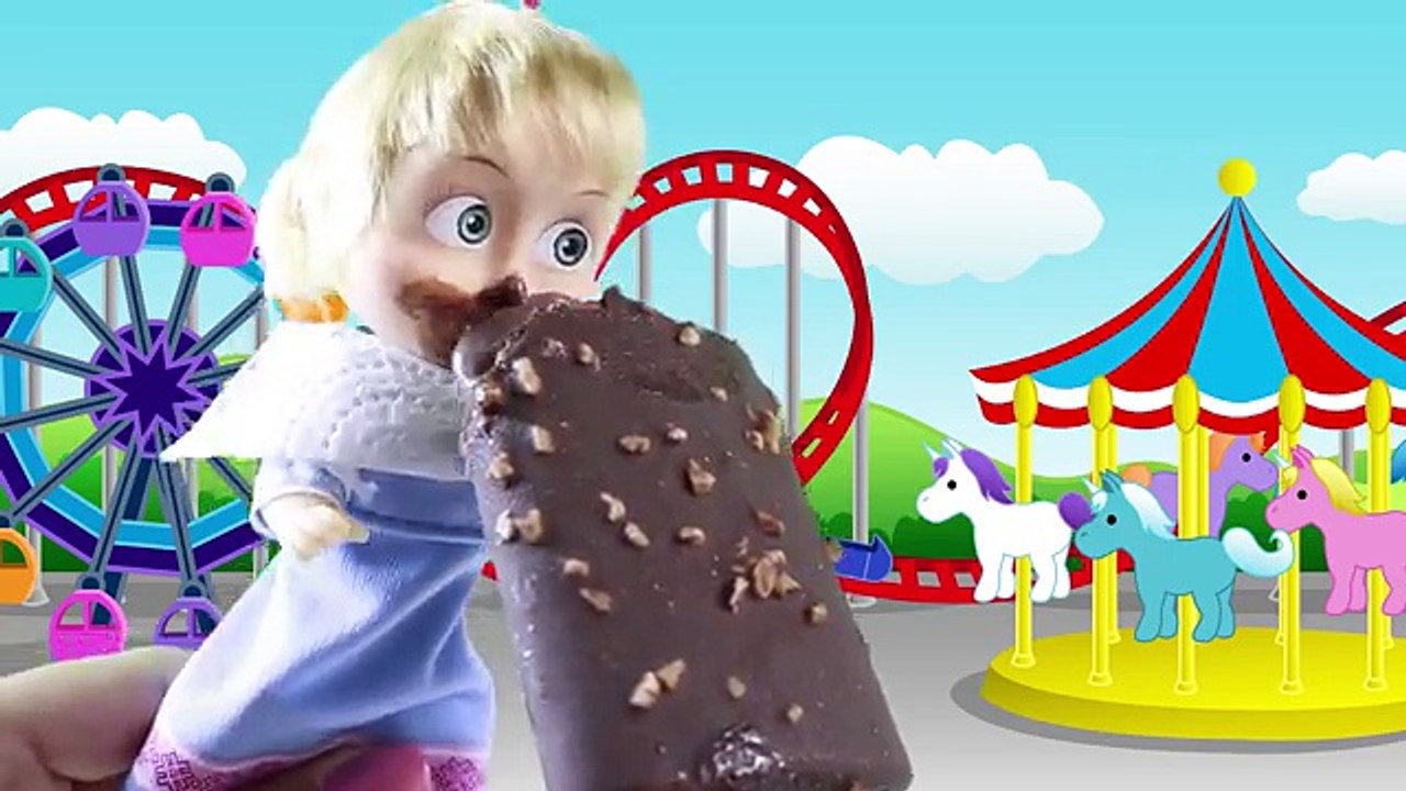 Maşa İğneden Korkuyor Maşa Dondurma Yiyor - Maşa Barbie Türkçe Çizgi Film